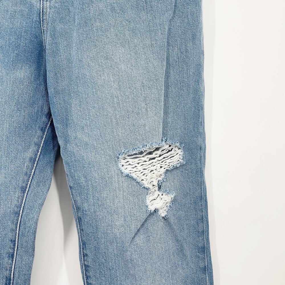 Madewell The Momjean Gilford Wash Ripped Edition Straight Leg High Waist Jean 29 - Picture 6 of 11